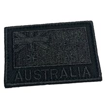 ANF Australia Flag Shoulder Patch All Black 7x5cm - Twin Pack