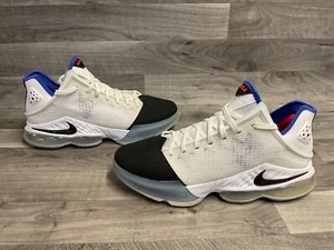 Scarpe Nike LeBron 19 basse 'punta nera' uomo 11 bianco nero DH1270-100 basket - Foto 1 di 17