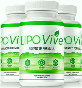 (3 Pack) Lipovive Capsules, Weight Loss Pills - Picture 1 of 12