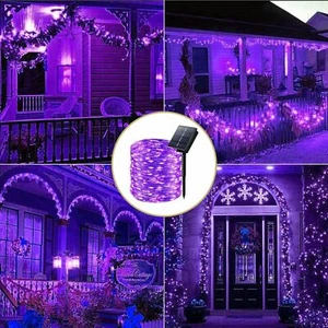 Outdoor Solar String Lights 200 LED Fairy Lights Waterproof Party Garden Decor - Picture 1 of 12