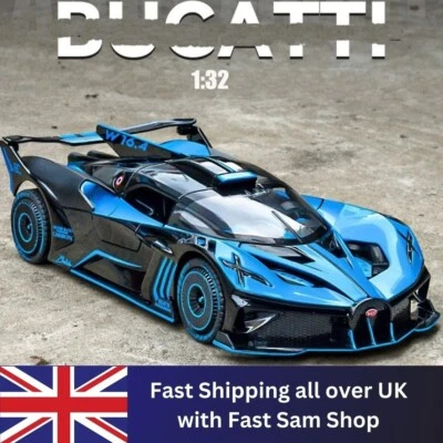 1/32 Bugatti Bolide Alloy Sport Car Model Toys Simulation Diecasts Metal Vehicle - Image 1 of 4