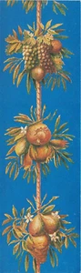 ARTE Sagrado Roma Logias Vaticanas Marcador Fruta Uva Palazzo Farnese Papa León XIV - Imagen 1 de 2