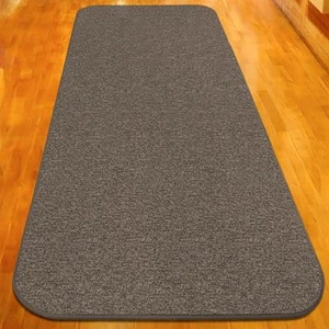 12 ft x 48 in SKID-RESISTANT Carpet Runner PEBBLE GRAY hall area rug floor mat - Picture 1 of 6