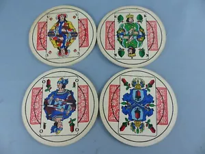 Lot 4 SOUS BOCK anciens CARTES A JOUER beer mats bierviltje Bierdeckel C63 - Imagen 1 de 2