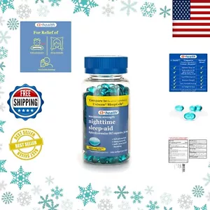 Nighttime Sleep Aid Softgels 50mg Strength 160 Count Ships Worldwide - Picture 1 of 9