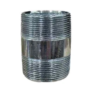 Pezón de tubo galvanizado BMI 1-1/4"x4", roscado NPT, 150# acero UL/FM - Imagen 1 de 1