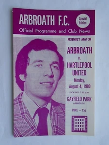Arbroath v Hartlepool United 1980/81 Friendly - Picture 1 of 1