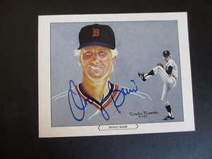 POSTAL DOUG BAIR 1984 AUTOGRAFIADA DE DETROIT TIGER WAVE - Imagen 1 de 1