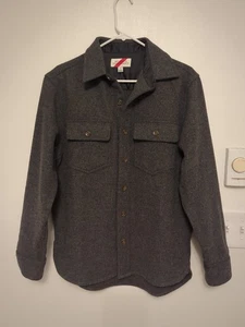 Best Made Co Jacket Mens XS Gray Wool Blend Shirt Jacket Lined Button Up - Picture 1 of 5