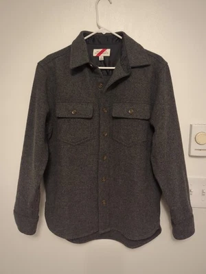 Best Made Co Jacket Mens XS Gray Wool Blend Shirt Jacket Lined Button Up - Image 1 of 4