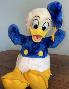 Juguetes de peluche Disney Pato Donald cara de goma California vintage años 70 etiqueta WDP - Imagen 1 de 8