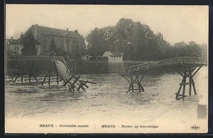 CPA Meaux, Passerelle sautée - Picture 1 of 2