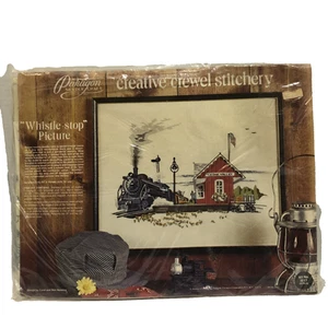 Nuevo kit de costura Paragon Crewel de colección silbato parada foto tren ferrocarril #0217 - Imagen 1 de 5
