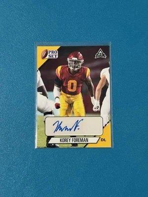 2021 Leaf Pro Set College - Autographs Korey Foreman #PS-KF1 Gold (AU, RC) - Image 1 of 2