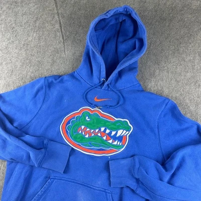Nike Florida Gators Hoodie Sweatshirt Men's Large Blue Center Swoosh Pullover - Image 1 of 4