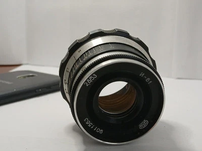 Industar 61 53mm f2,8 Zebra Version M39  - PASSABLE - Photo 1/4