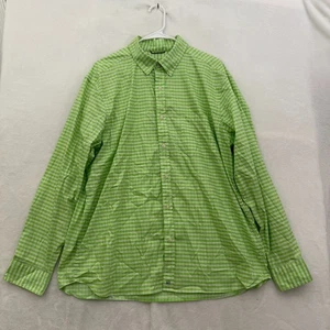 Vineyard Vines On The Go Shirt Mens XL Green Gingham Plaid Performance Stretch - Picture 1 of 8