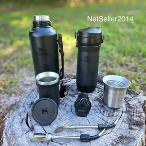 US 🇺🇸 BLACK 2.0 TERERE Mate System STANLEY Stainless Steel Original KITS 1.2 L - Picture 1 of 33