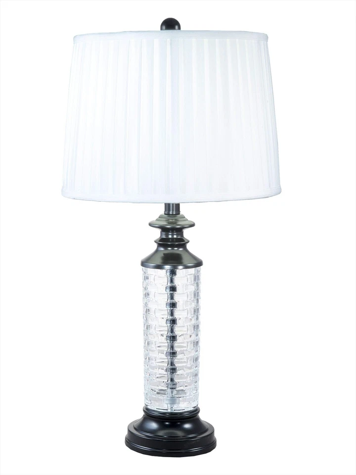 Lámpara de mesa GT18316 Overland 24 % cristal plomo, negro ébano Foto 1 de 3