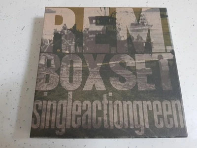 R.E.M.  Single Action Green   4 X  7" Box Set Vinyl + Poster - Image 1 of 4