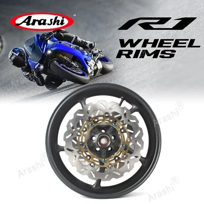 For Yamaha YZF R1 2006-2012 17x3.5'' Front Wheel Rim Brake Disc Rotor and Bolts — 第 1/4 张图片
