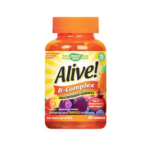 Nature's Way Alive B-Complex Multivitamin Gummies Tropical 60s (BBD 30-04-25) - Picture 1 of 1