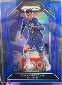 Kai Havertz 2020-21 Panini Prizm EPL Blue Prizm #119/199 Chelsea FC