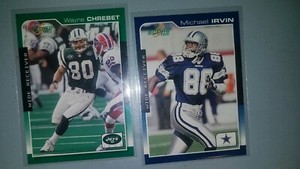 Football 21 card  Michael Irvin isaac Bruce torry holt Terrell Owens joey gal