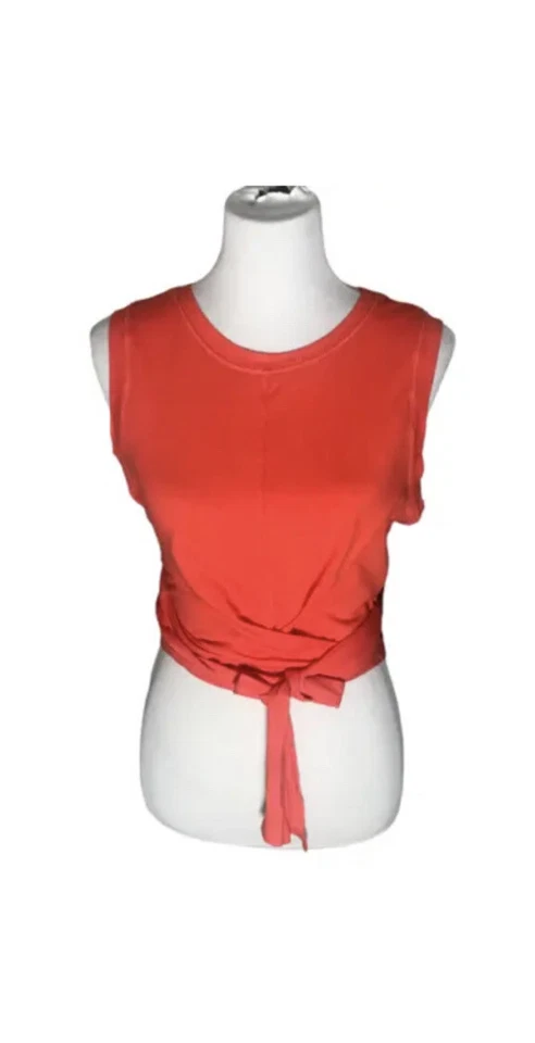 J. Dow Fitness Black History Month Red Orange Women's Cropped Tank Top XS