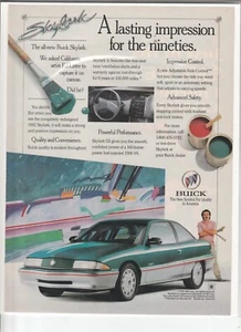 "Anuncio original de la revista Buick Skylark 1992 ""Una impresión duradera para los años noventa" - Imagen 1 de 1