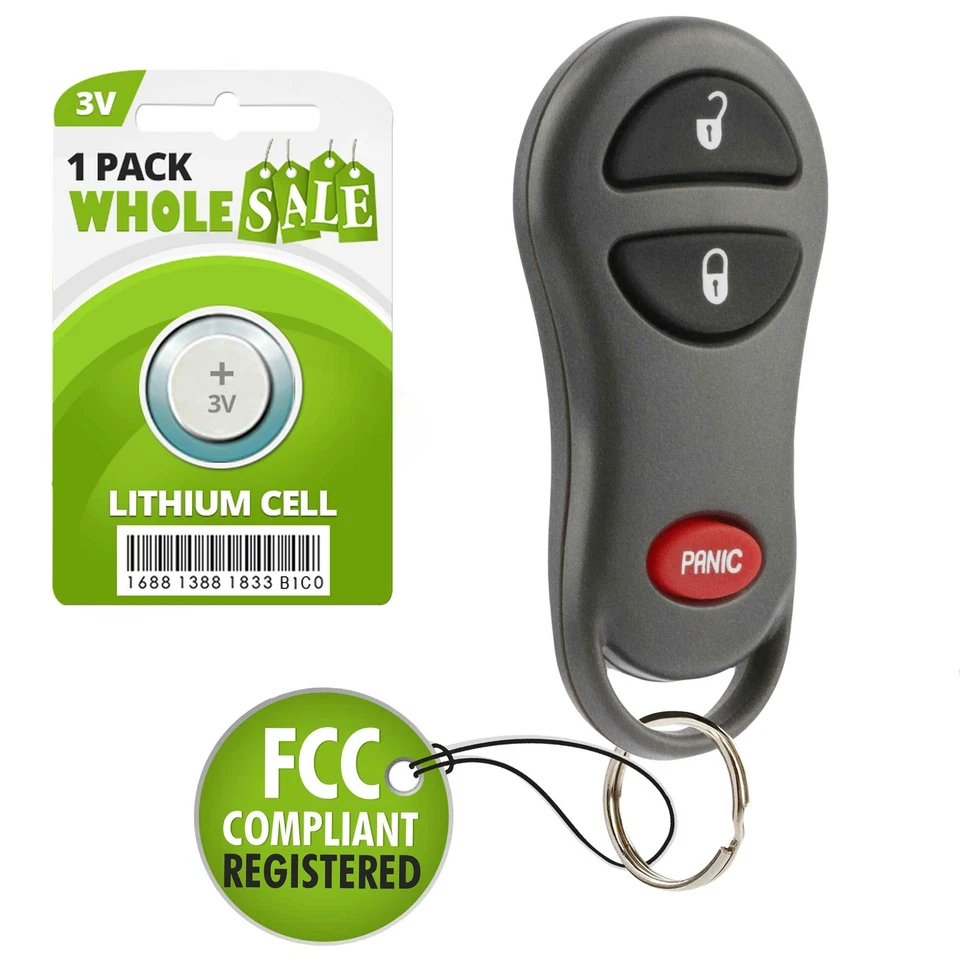 For 1999 2000 2001 2002 2003 2004 Jeep Grand Cherokee - Keyless Remote Key Fob Foto 1 de 1