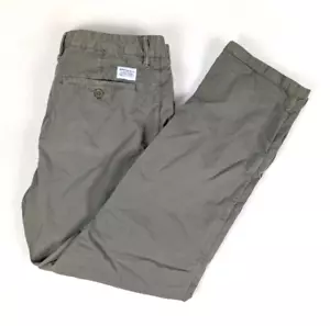 NORSE PROJECTS Aros leichte armeegrüne Twill-Chinohose vorne flach Größe 34 x 30 - Bild 1 von 6