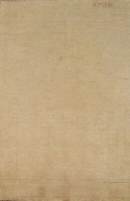 Stylish Gabbeh Solid Wool Contemporary Foyer Rug- Enhance Your Home Decor 3x5 ft - Image 1 of 4