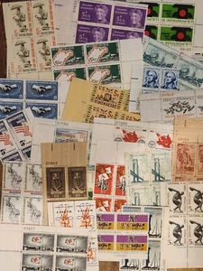 SUPER SALE! 5-CENT PLATE BLOCKS BELOW FACE VALUE!! - Picture 1 of 2