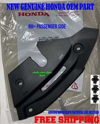 Genuine 2018-2022 Honda Accord Front UPPER GRILLE GUARD SHIELD Cover RH + 3Clips Foto 1 de 3