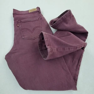 Levi's Jeans 512 Damen perfekt schlankmachend Skinny Reißverschluss Hosenschlitz braun Größe 8 Medium - Bild 1 von 11