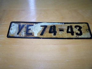 Old GDR License Plate Number Plate Trabant Wartburg Barkas Framo IFA - Picture 1 of 1