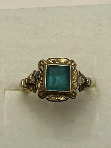 Antiker Ring 14Kt Gold / Smaragd England um 1650 - Bild 1 von 7