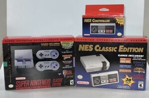 NEUWERTIG CIB Nintendo SNES/NES Classic Paket mit extra NES Controller einmal gebraucht 🙂