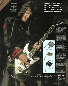 Gary Pihl (Boston, Sammy Hagar Band) 1984 Kahler Trémolo en Jackson anuncio de guitarra - Imagen 1 de 3