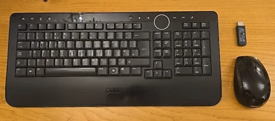 Dell Wireless Keyboard QWERTY (standard) Mechanical and Mouse (with wheel) - Image 1 of 4