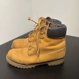 Botas Timberland vintage para hombre etiqueta verde talla 7 ropa de trabajo años 90 trigo tostado - Imagen 1 de 9