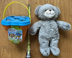 SPARK Shape Sorter and 14” Teddy Bear, New with tags - Picture 1 of 5