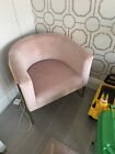 velevt pink armchair x2