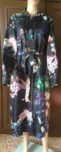 Beautiful Pure en Soie Robe Marina Rinaldi Femme, Black Rose Vert Couleur, Eu 29 - Bild 1 von 20