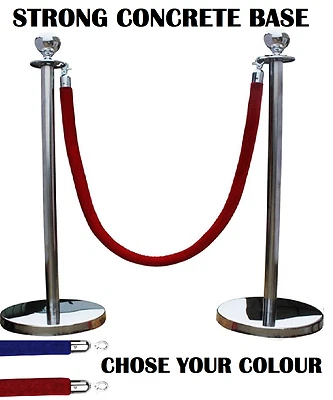 CSS SILVER QUEUE CONTROL BARRIER POSTS STAND SECURITY STANCHION DIVIDER STEEL SET