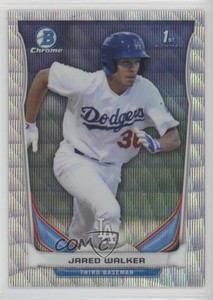 2014 Bowman Draft Chrome Silver Wave Refractors /25 Jared Walker #CDP130