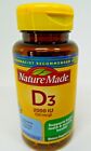 2 Nature Made Vitamin D3 2000IU (50mcg) 90 Softgels eaTotal 180 gelExp.05/2023+ 