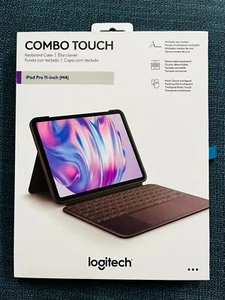 NEW LOGITECH COMBO TOUCH KEYBOARD CASE FOR IPAD PRO 11" M4 (GRAPHITE 920-012659) - Picture 1 of 6