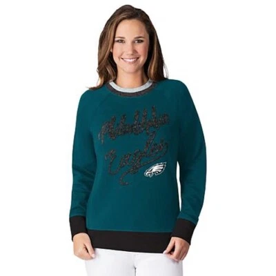 NFL Philadelphia Eagles Officially Licensed Women's Hail Mary Sweatshirt G-III - Image 1 of 4